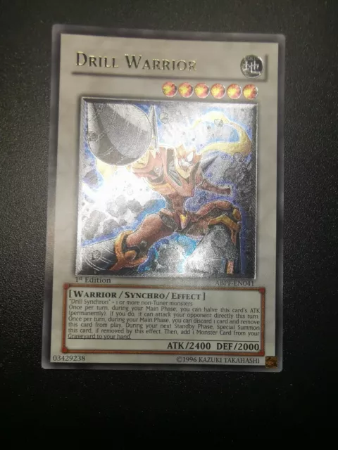 Yu-Gi-Oh! Drill Warrior -ABPF-EN041 - 1st Edition - Ultimate Rare - NM