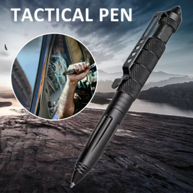 Tactical Tungsten Steel Multi-function Emergency Glass Breaker Pen in Gift Box 2