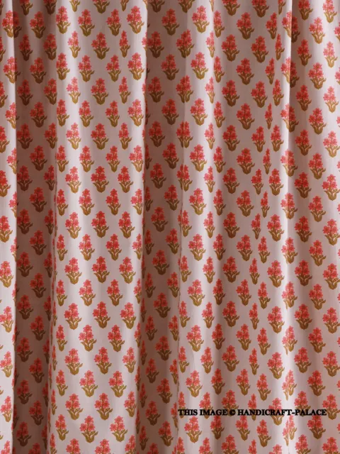 Main Bloc Imprimé Floral Indien 100% Coton Voile Tissu Couture Par Yard Arts