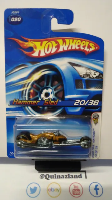 hot wheels  First Editions  Hammer Sled 2006-020 Moto (CP15)