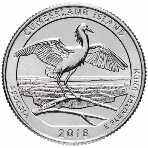 EE.UU. 1/4 Dólar 2018 (D) UC#104 (Monedas Parques Nacionales ) Usada Ref.AB-354