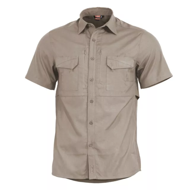 Pentagon Camisa de Manga Corta Hombre Militar Táctica Plató Encima Sizes Caqui