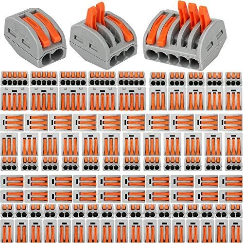 Connecteurs de fil compacts 110 pièces, blocs de connecteurs électriques YuShi,
