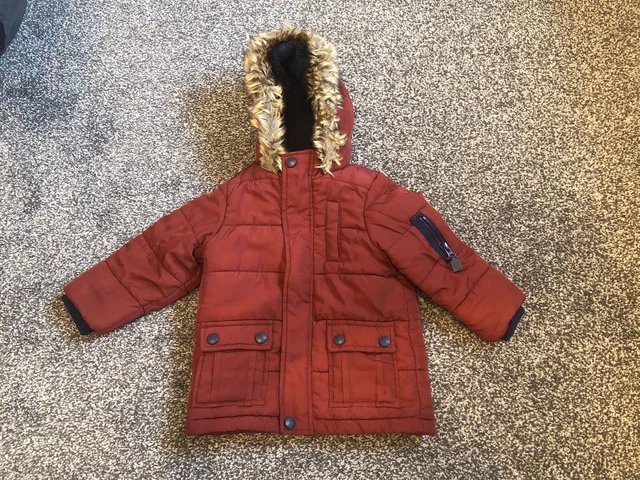 Cappotto per cura della mamma rosso bambini 9/12