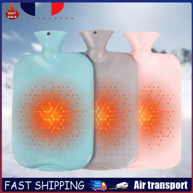 Hot Water Bottle Hot Water Bag Long Lasting 1L for Winter (Multicolor 1000ml) FR