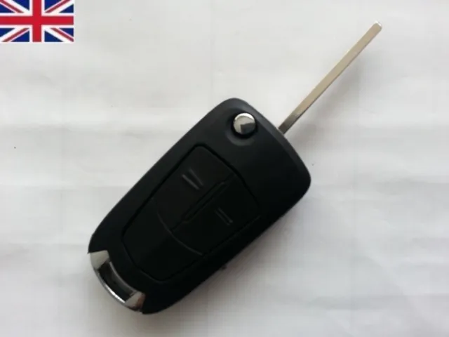 For Vauxhall Opel Corsa Astra Zafira 2 Button Remote Flip Key Fob Case