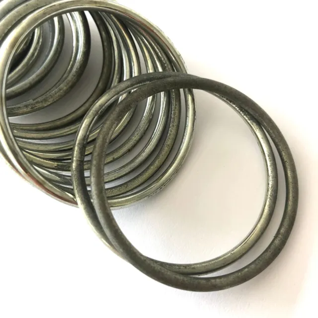 Metal Hoop Ring Dreamcatcher Craft - 4" Silver ((SECONDS)) X 10 pcs