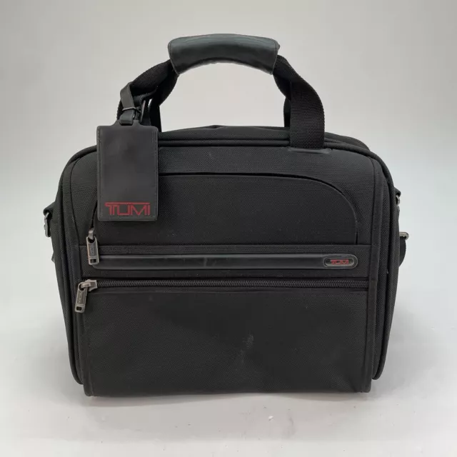 TUMI Black Travel Accessory Bag Carry-On Shoudler/Crossbody Strap 22155D4 Alpha