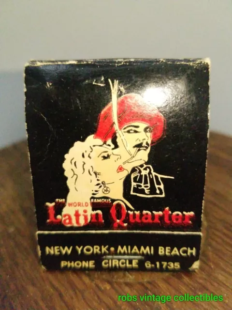 Matchbook Latin Quarter New York & Miami Vintage Club Feature Advertising