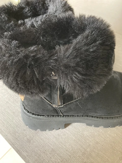 Bottines Femme FOURRÉES 37/38 Noir