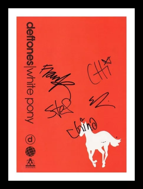 Deftones Autographed Signed & Framed Photo Print