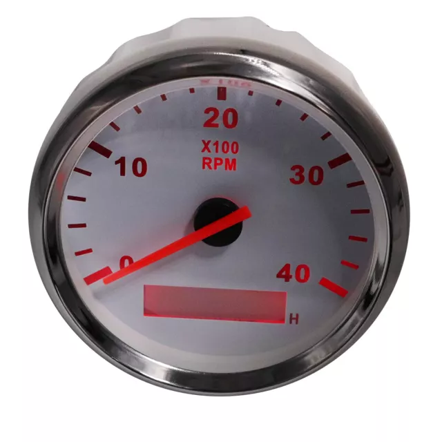 85mm Drehzahlmesser Tachometer Gauge 3000/4000/6000/8000RPM Für Boot Auto Marine 3