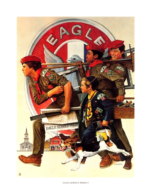 Vintage 1988 Joseph Csatari Boy Scouts of America Eagle Service Project Beagle