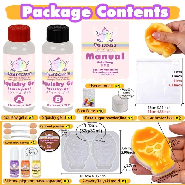TABA KIT DIY pour Créer un Squishy Taiyaki Processus de Démoulage ...