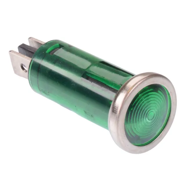 Vert 24V LED 12.5mm Panneau Indicateur Lumière