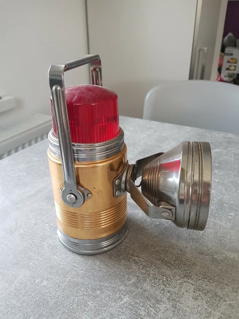 Torche Ancienne PIFCO Superbeam - Années 60 - Rouge - Non Testée