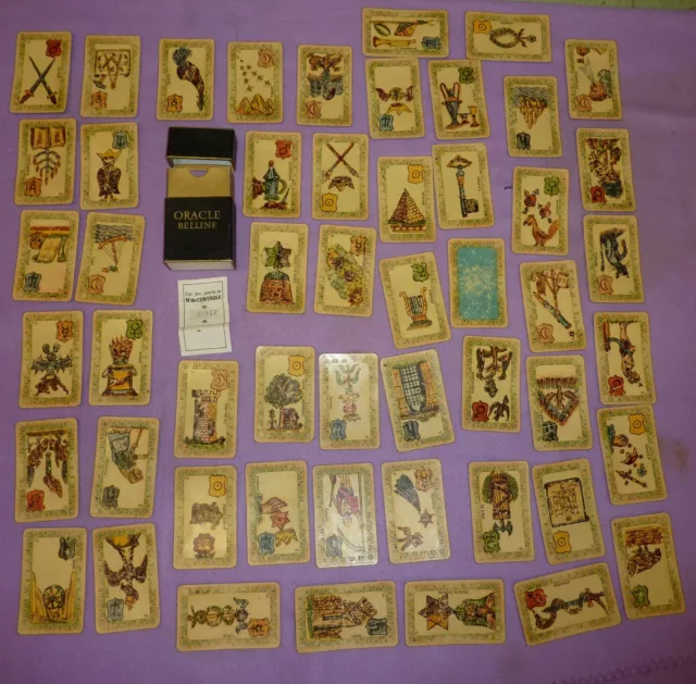 ANCIEN JEU DE Cartes divinatoire Collection ORACLE BELLINE EUR 50