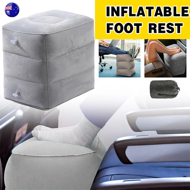 Inflatable foot rest clearance travel air pillow