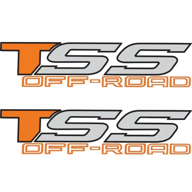 Toyota TSS Off Road 4x4 Tacoma Tundra Decal Sticker Orange