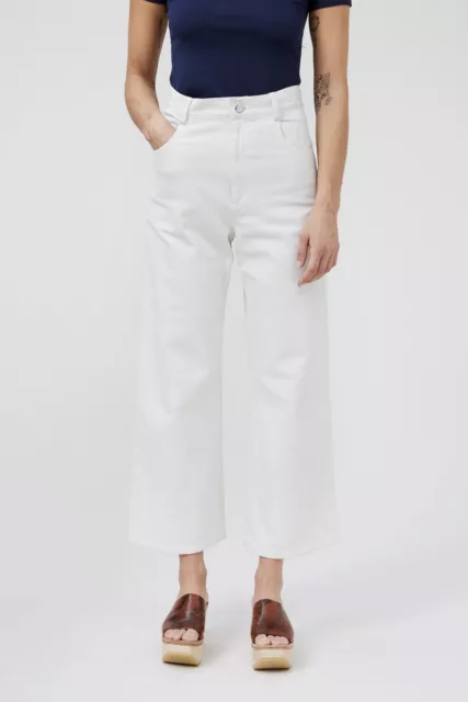 Rachel Comey DIRTY WHITE Women's Pennon Cropped Pant, US 2