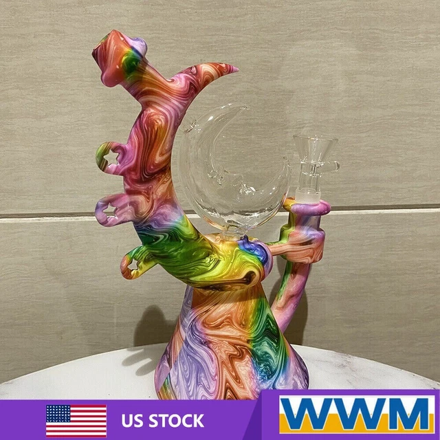 SMOKING HOOKAH MOON Teapot Bong Shisha Silicone Colorful Water Pipe