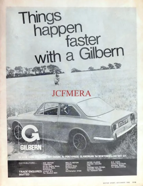 GILBERN 'Genie', Original 1968 Motor Car Advert : 660-123