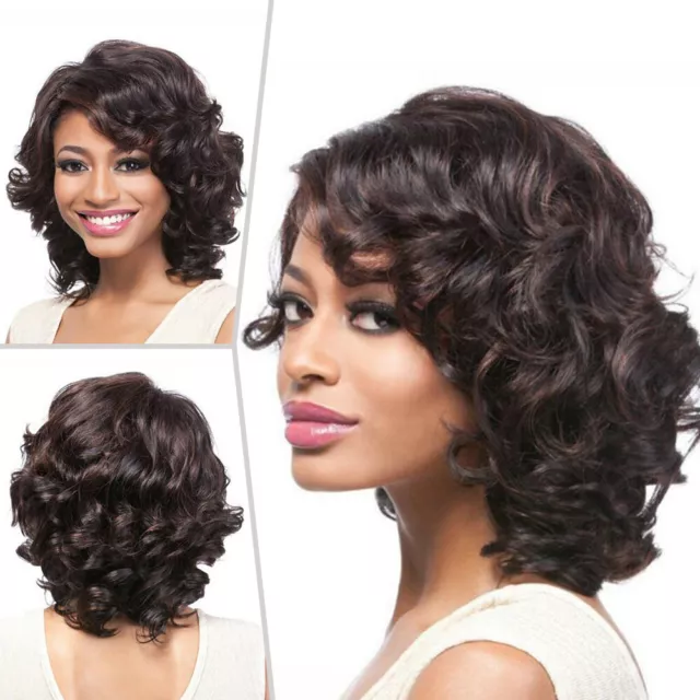 Women's Short Curly Dark Wavy Hair | EdleessFashion