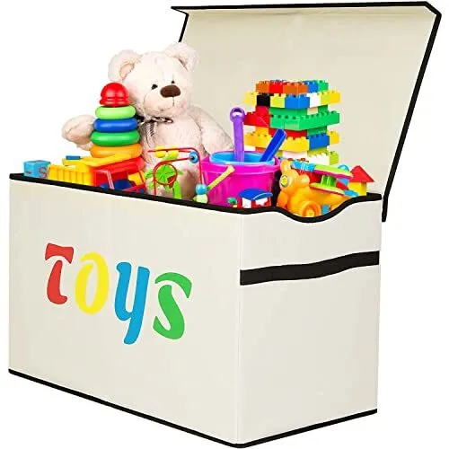 Caja Grande Para Guardar Juguetes De Niños Baúl Organizador Cesta Bebe En Oferta