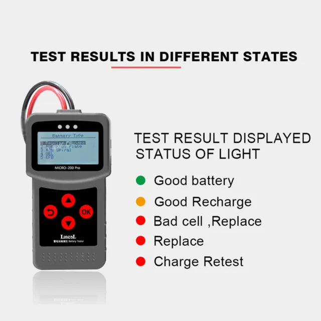 Battery Checker Reliable Quick Response Digital Battery Voltage Tester Safe