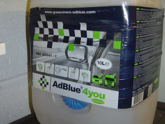 Greenchem AdBlue 10L + Pouring Spout 10Ltr For all Ad blue Vehicles 10  Litre