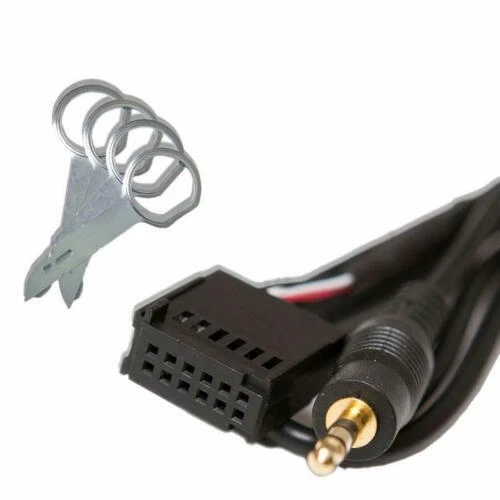 Ford Kuga Aux IN Input Adapter for IPOD MP3 with Radio Release Pins Keys