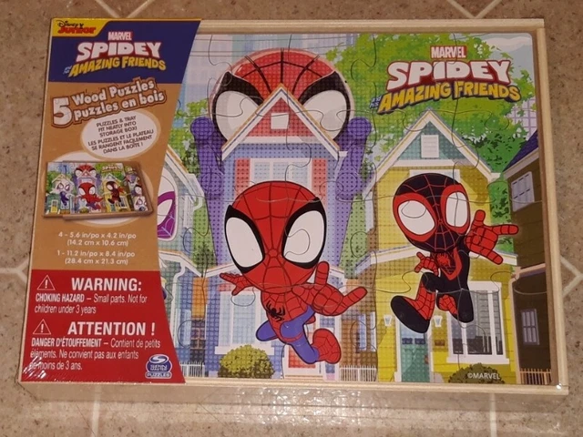 DISNEY JUNIOR MARVEL Spidey and His Amazing Friends Wood Puzzles ...