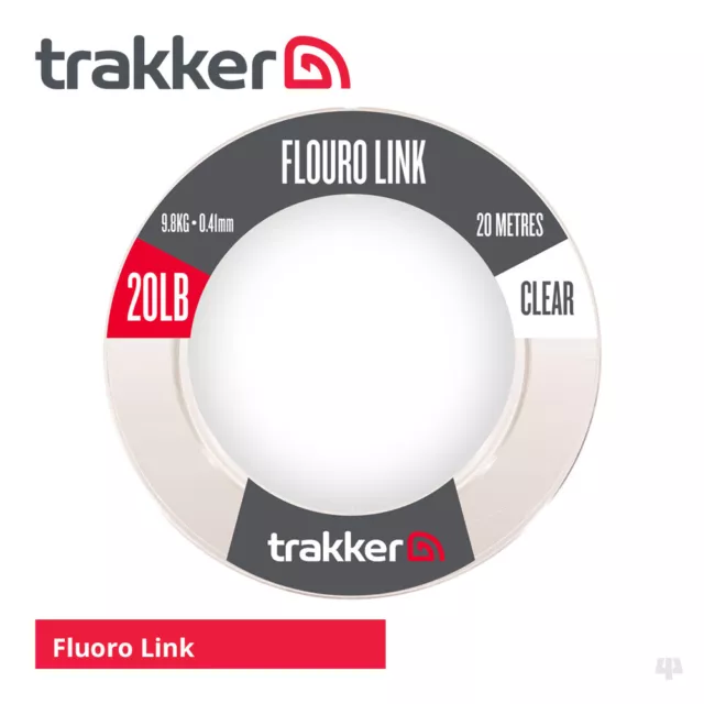 Trakker Fluoro Link Hooklink - Carp Barbel Bream Tench Chub Fishing Line Tackle