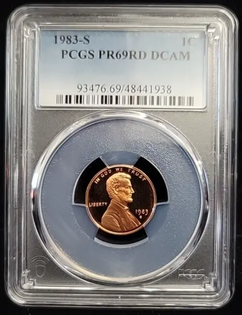 1983 S Proof Lincoln Cent Penny 1c PCGS PR69DCAM | PF69 Deep Cameo