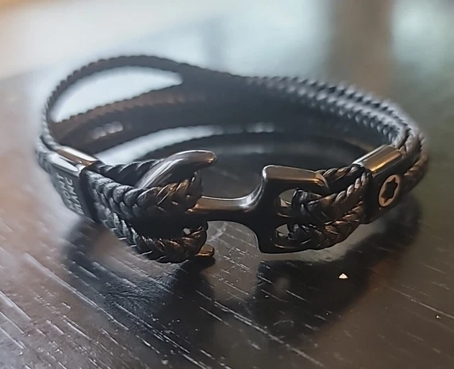 Montblanc Nylon / Metal Anchor Bracelet Montblanc Nylon / Metal Anchor Bracelet