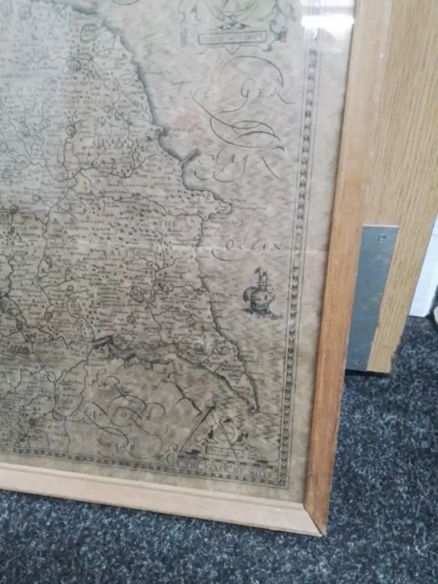 Framed Coppercraft Map Of Yorkshire 3