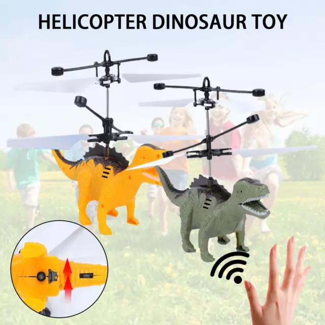 Dinosaur Drone Flying Ball Toy Control Using Hand Gestures Magic LED IR