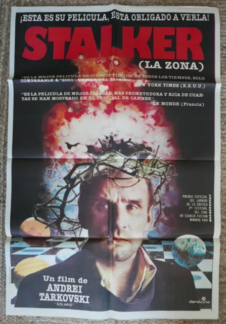 STALKER TARKOVSKY RARE superb! ARGENTINIAN movie poster 1981