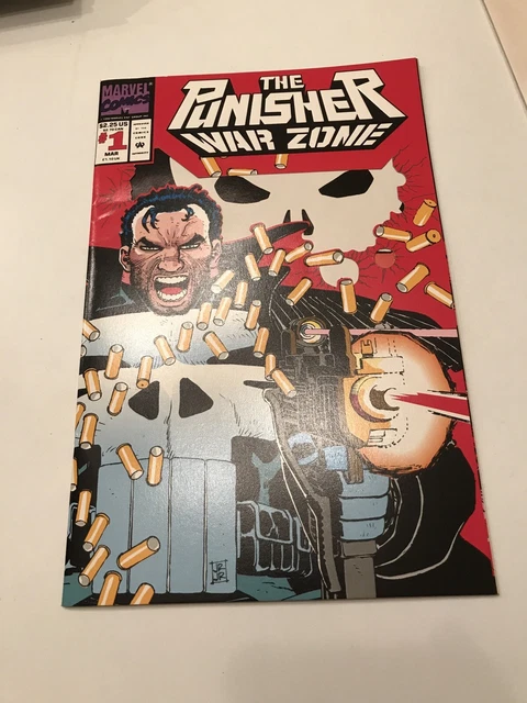 The Punisher War Zone #1 Marvel 1992 Die Cut Cover