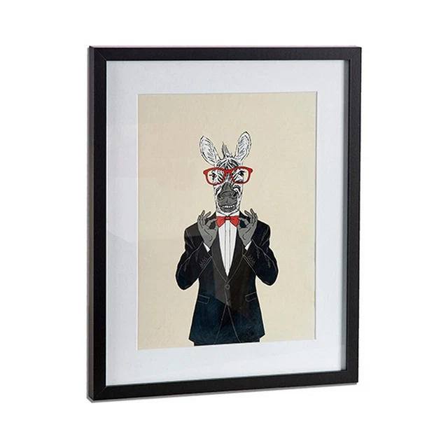 Cuadro Con marco Negro Aglomerado [43 x 3 x 53 cm]