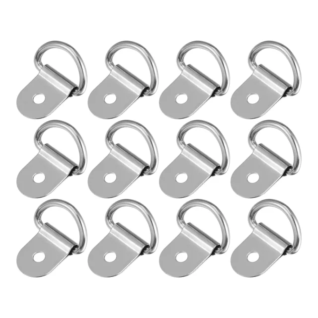 12pcs D Anneau Ancre Arrimage 3mm Diamètre pour Remorque Argenté