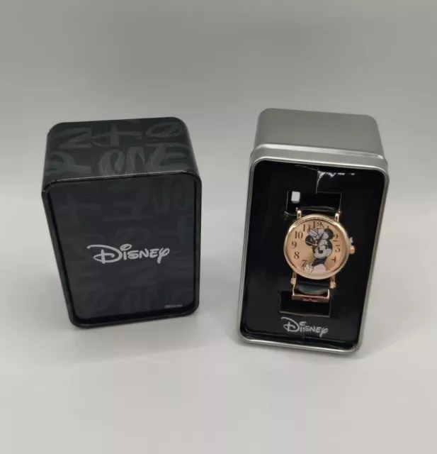 Disney Minnie Mouse Women's Girl's Wristwatch with Tin Box Collectable Accutime Disney Minnie Mouse Women's Girl's Wristwatch with Tin Box Collectable Accutime