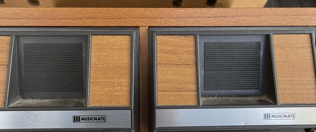 Vintage 2 Drawer 24 Audio Cassette Tape Storage Holder Organizer Faux Wood