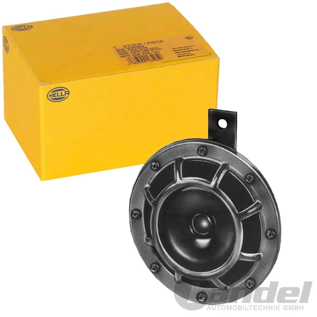 HELLA Trompette OE-Connect HORN TE26 Set 2 Pièces 12V 113dB - Tonalité Aiguë/Grave