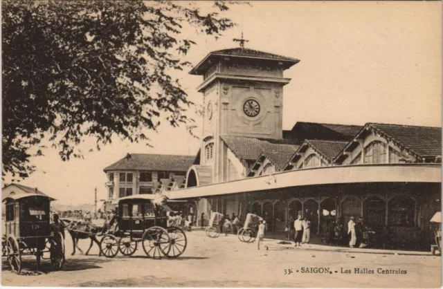 CPA AK VIETNAM SAIGON Les Halles Centrales INDOCHINA (1222464)