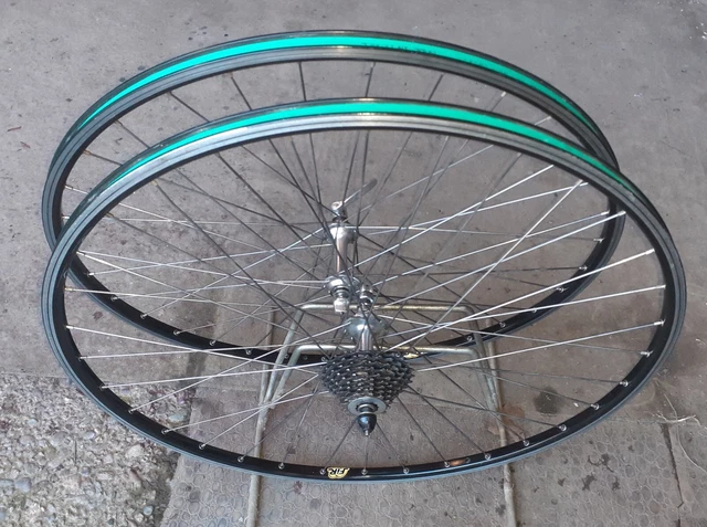 Ruote Bici Complete 28x1.75 - Cerchio Alluminio, Copertone, Camera D'Aria, Per City Bike E Olandesi