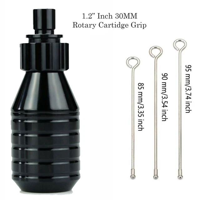 Cartucho tatuaje ajustable 1,2" (30 mm) tubo de agarre CNC talla 3 émbolos de aguja