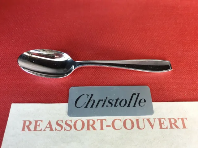 Spoon Dessert christofle Atlas 6 1/8in Very Beautiful Condition SILVER PLATED