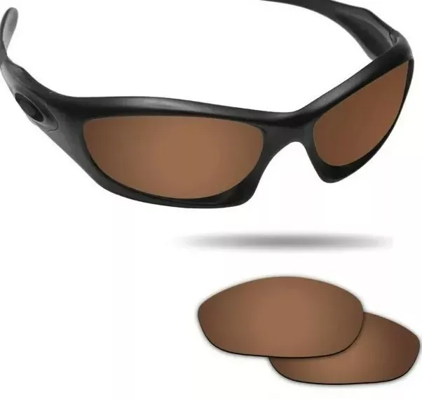 Fiskr Bronze Gold Polarized Replacement Lenses for Oakley Monster Dog Sunglasses