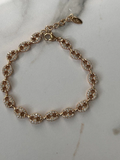 Chaîne + Bracelet Graine De Café En Acier Inoxydable Doré - 55 Cm Et 21 Cm - Homme/femme